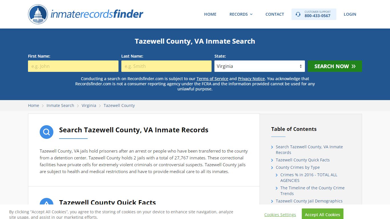 Tazewell County, VA Inmate Lookup & Jail Records Online